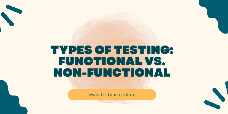 functional vs non-functional testing